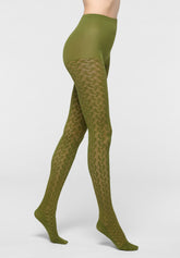 Collant Bio-Derived Sneakers Wave - Verde - Botanic | Oroblù