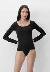 Maglia Manica Lunga Dolcevita - Nero - Black | Oroblù