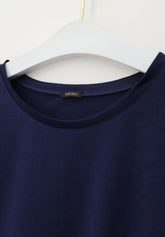 Maglia Manica Lunga in Cotone e Modal Perfect Line Cotton - Blu - Blue | Oroblù