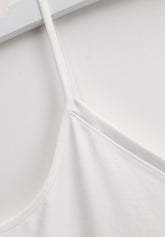 Top Spalla Sottile in Cotone e Modal Perfect Line Cotton - Bianco - White | Oroblù