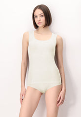 Top Spalla Larga in Micromodal e Cashmere Perfect Line Cashmere - Avorio - Ivory | Oroblù