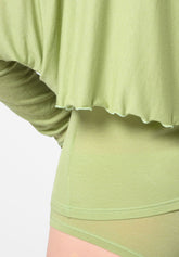Cache‑Cœur aus Micromodal und Kaschmir Perfect Line Cashmere - Pistazie 1 - Pistacchio 1 | Oroblù