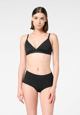 Stretch‑Culotte aus Eco‑Mikrofaser Skinwear - Schwarz - Black | Oroblù