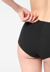 Stretch‑Culotte aus Eco‑Mikrofaser Skinwear - Schwarz - Black | Oroblù