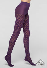 Bio-derived Strumpfhose Sneakers Wave - Violett 25 - Violet 25 | Oroblù